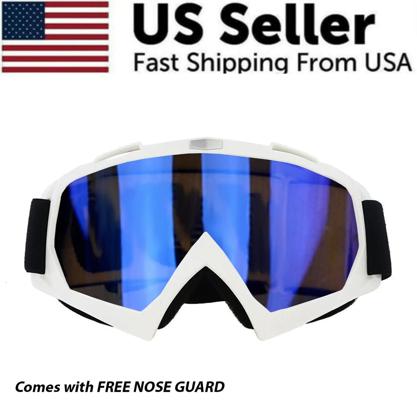 Motocross Goggles Racing Off-Road Dirt Bike ATV UTV BMX MX XC Motorcycle Eyewear - # BOAA231810001
