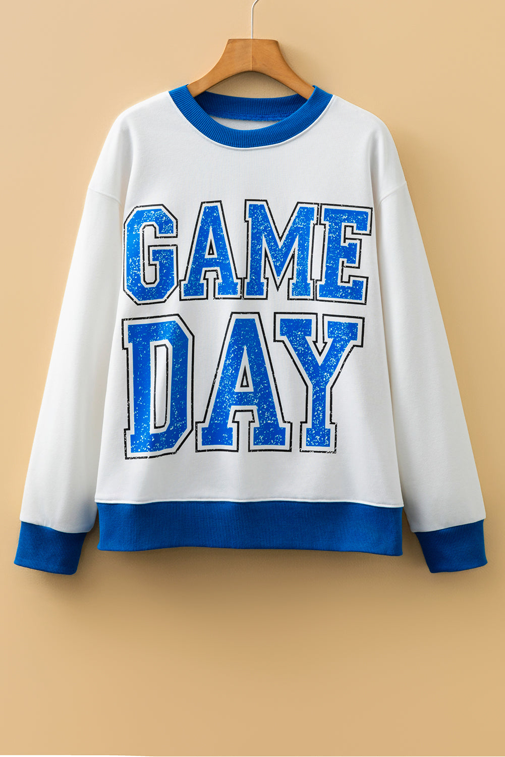 GAME DAY Varsity Stripe Crewneck Sweatshirt