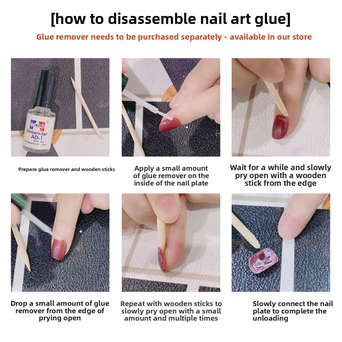 0978- Handmade press on nails fake nails removable