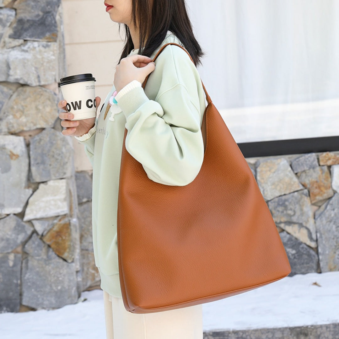 Casual retro hobo bag, fashion handbag, pu large capacity shoulder women's bag