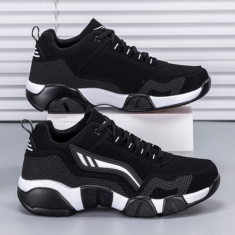 Men's Waterproof Leather Running Shoes