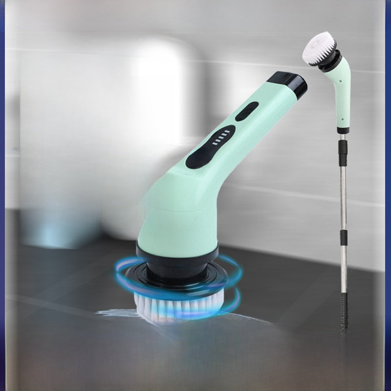 Rechargeable Electric Cleaning Brush with Interchangeable Heads