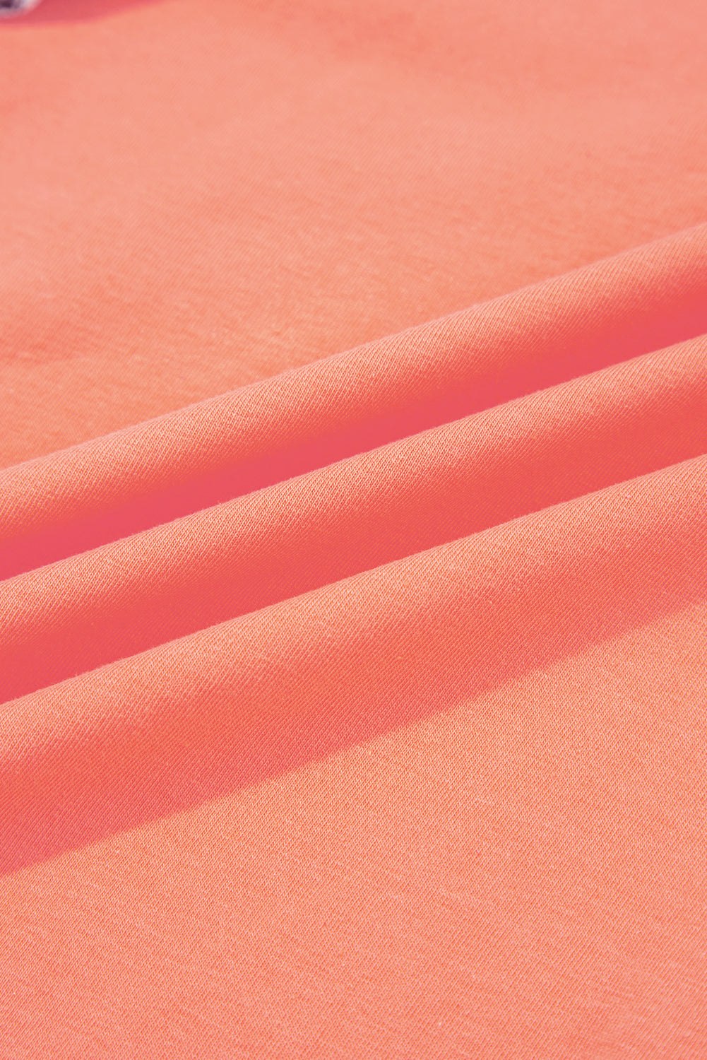 Plaid Flower Waffle Knit Patchwork 3/4 Sleeve Top