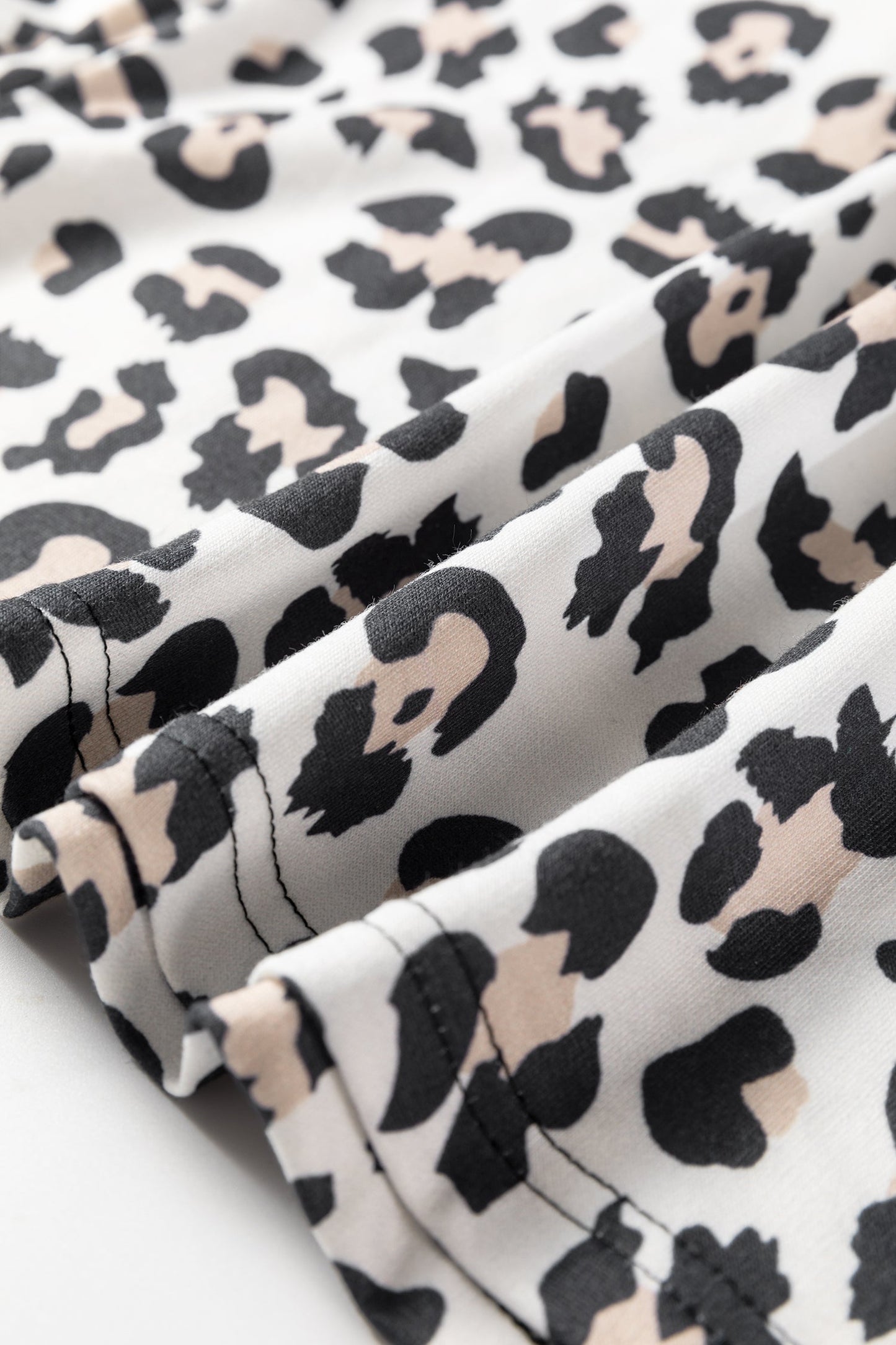 Leopard Patchwork Long Sleeve Top