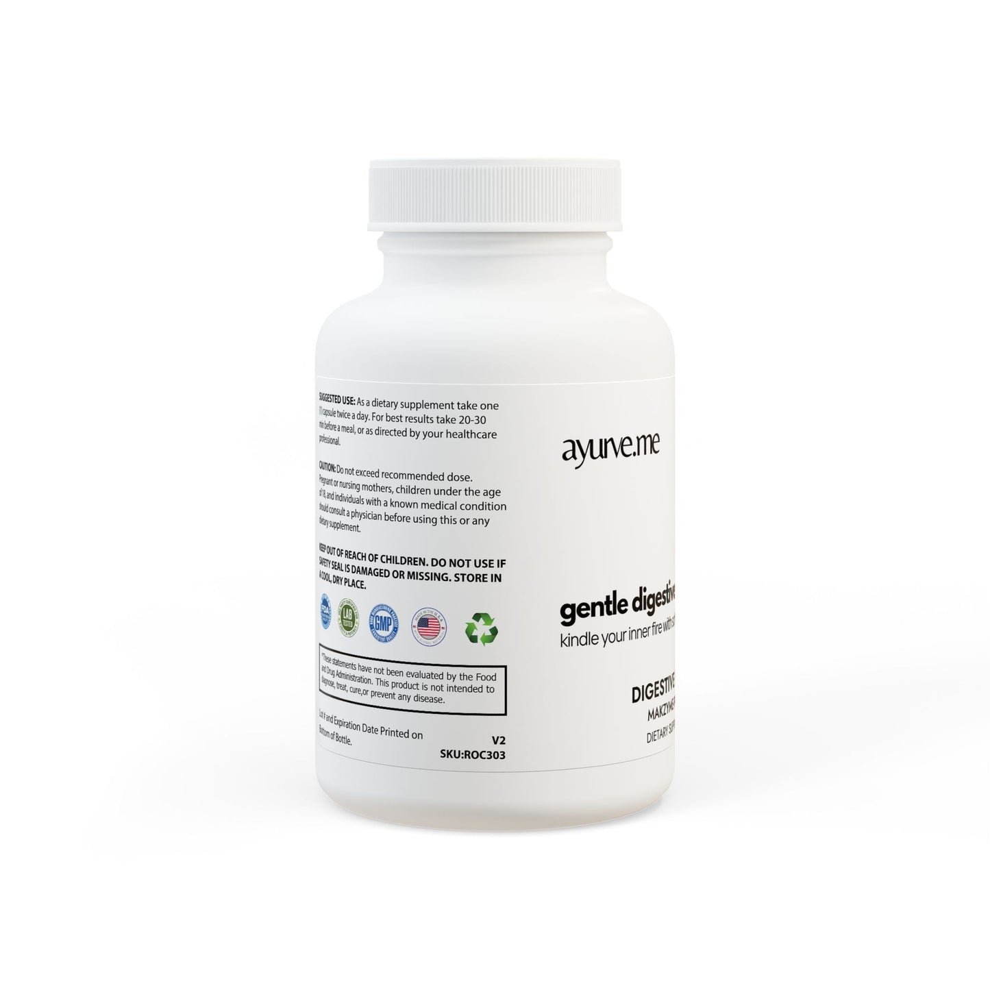 Agni Support | Makzyme-Pro™ Enzymes Complex + Probiotics for Bloating & Gut Harmony
