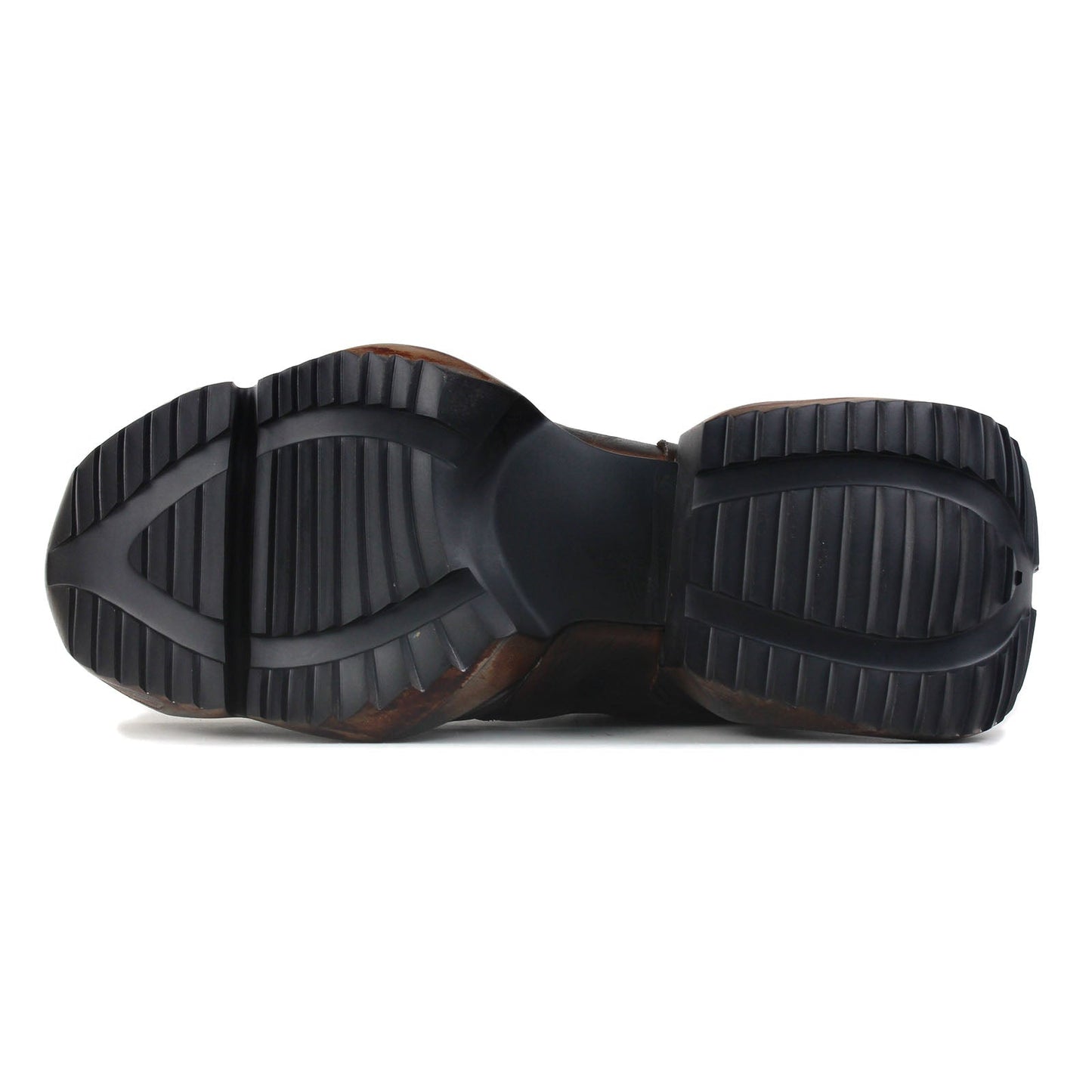 Men's Leather athletic walking Moto Boots OS-5008-S-2 Vintage Brown