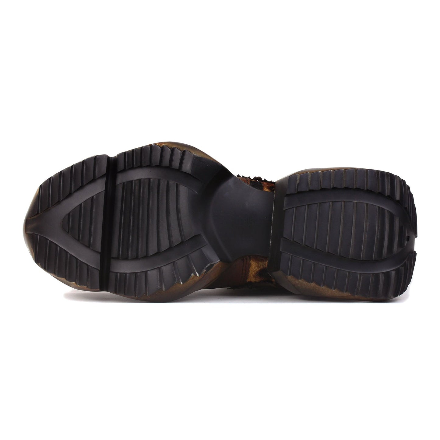 Men's Leather athletic walking Moto Boots OS-5008-S-8-Leopard