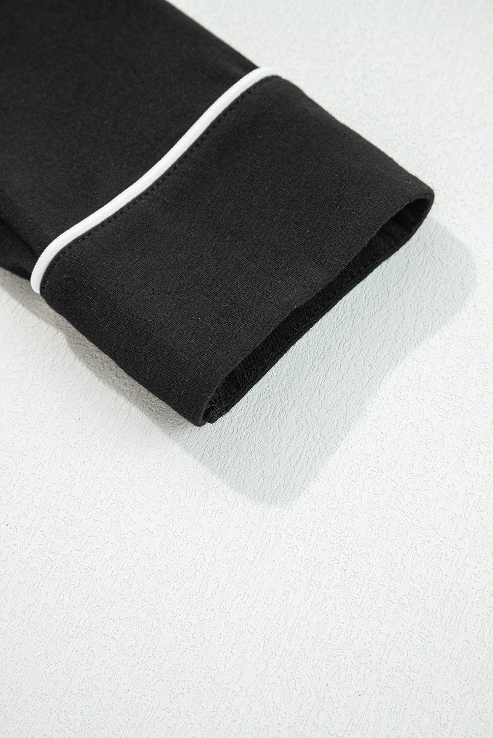 Contrast Trim Hooded Cardigan and Pants Set