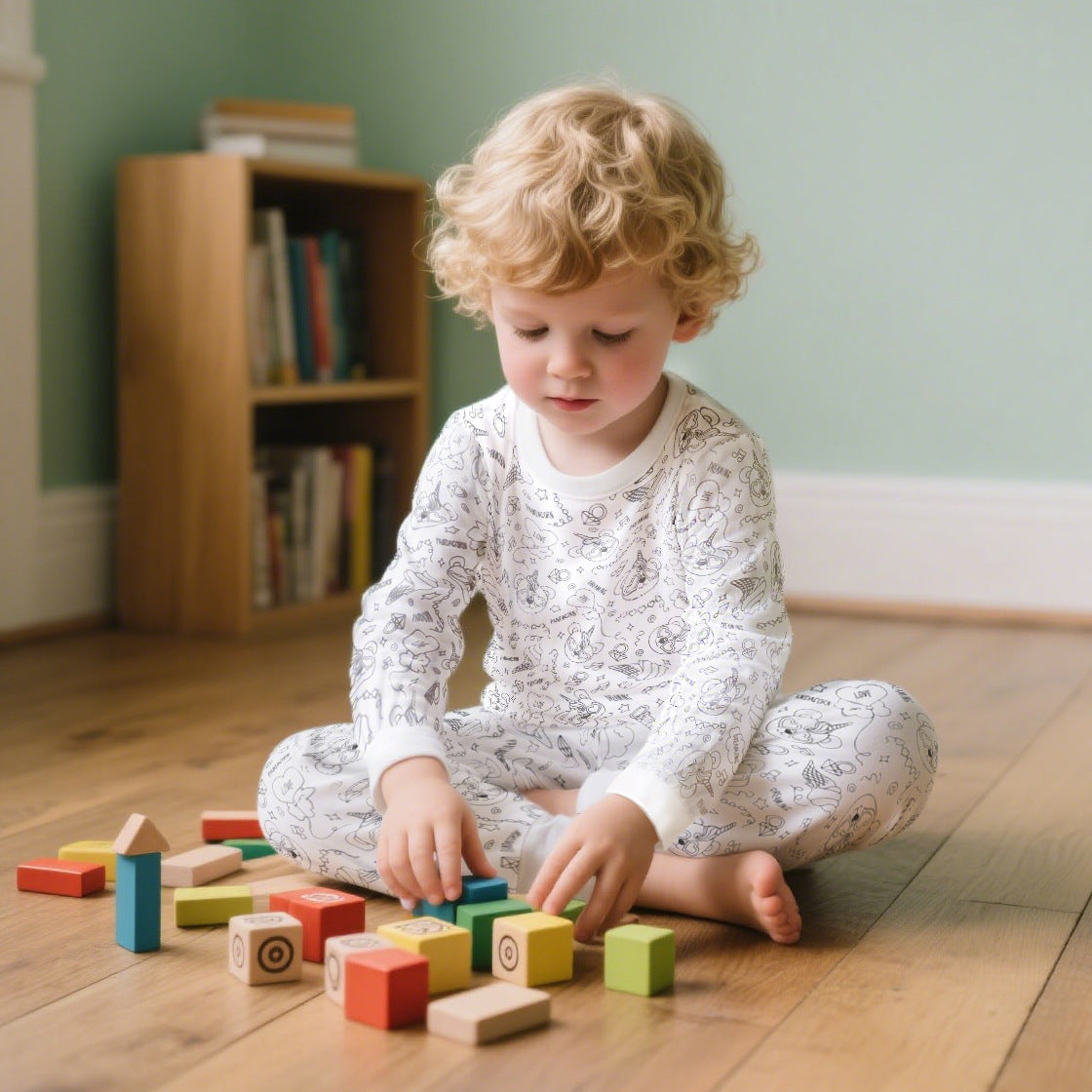 DIY Colorable Kids Pajama Set