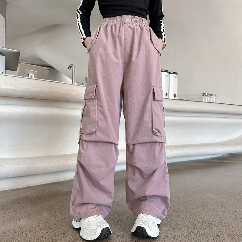 Girls' work pants new autumn style