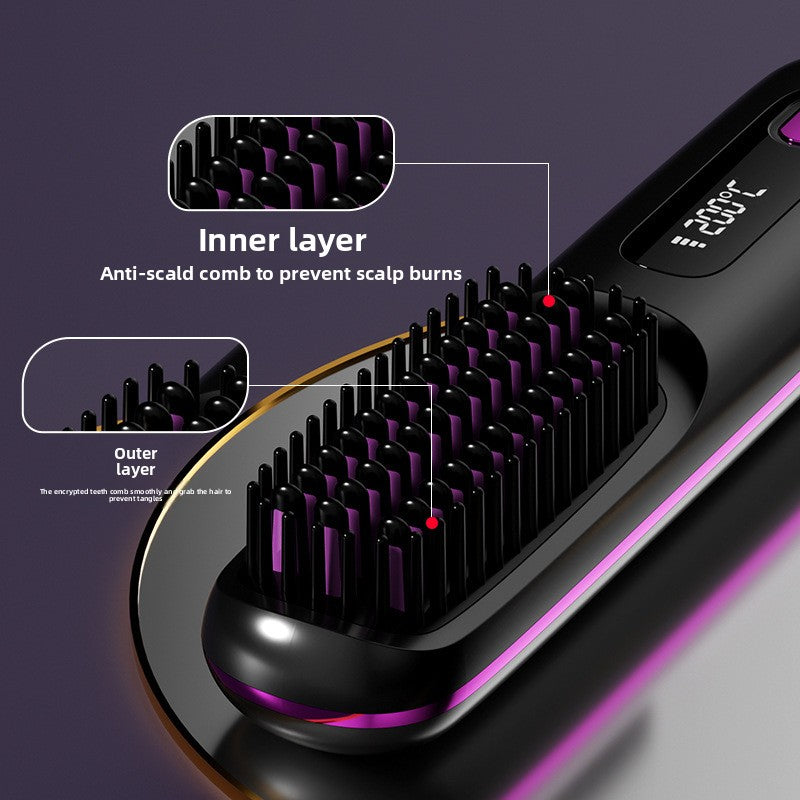 Straight and Curling Hair Brush