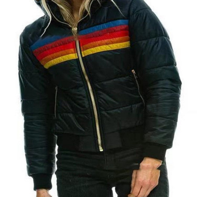 Women's casual short cotton-padded jacket