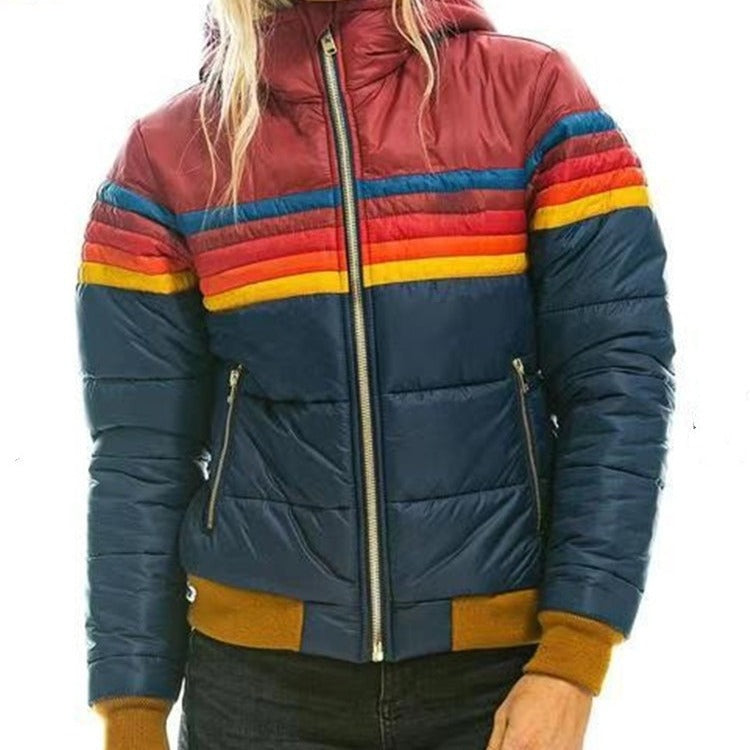 Women's casual short cotton-padded jacket
