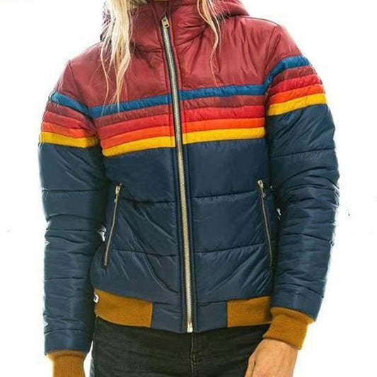 Women's casual short cotton-padded jacket