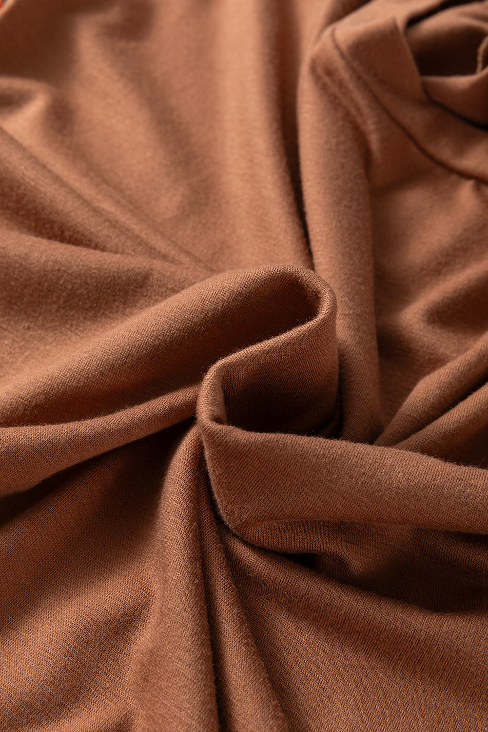 Plus Size Floral Patchwork Sleeve Crewneck Top