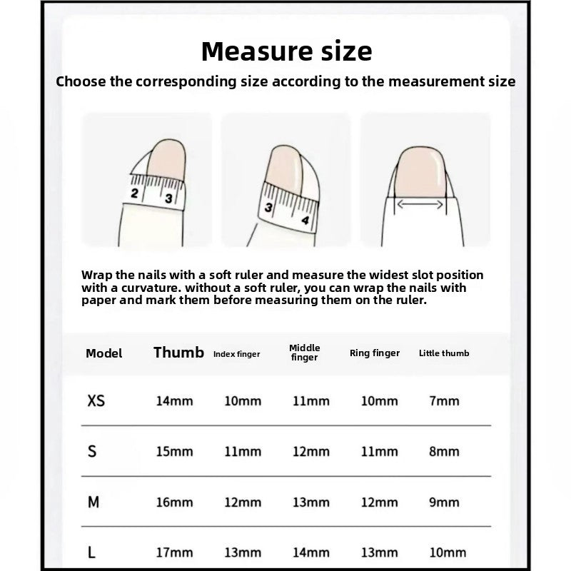 1003- Handmade press on nails fake nails removable
