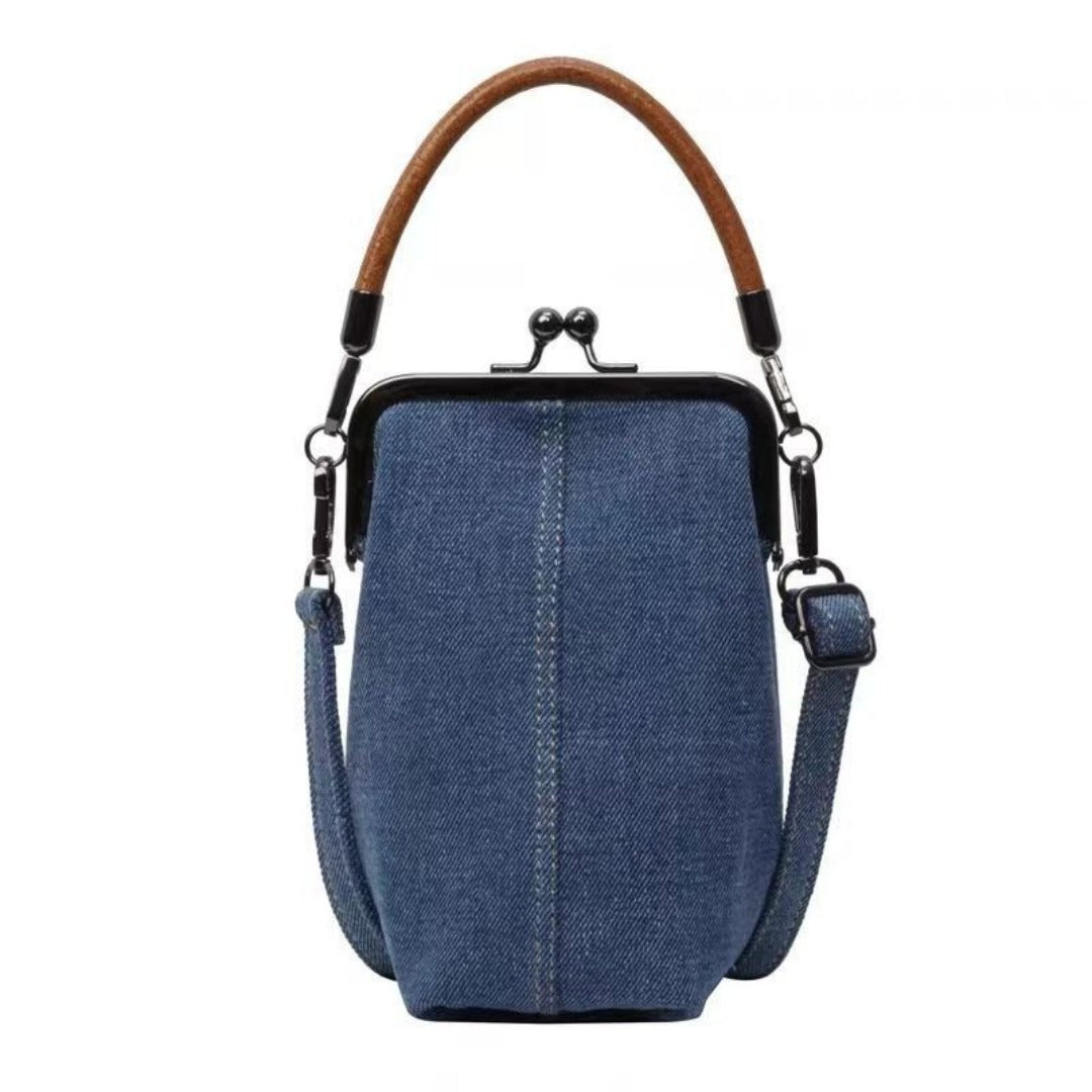 Clip bag, Denim bag, Mobile phone bag Crossbody bag, phone purse crossbody bag