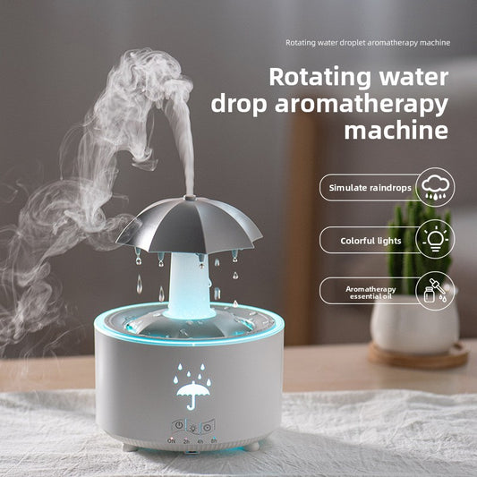 Rotating Raindrop Aromatherapy Humidifier with Remote