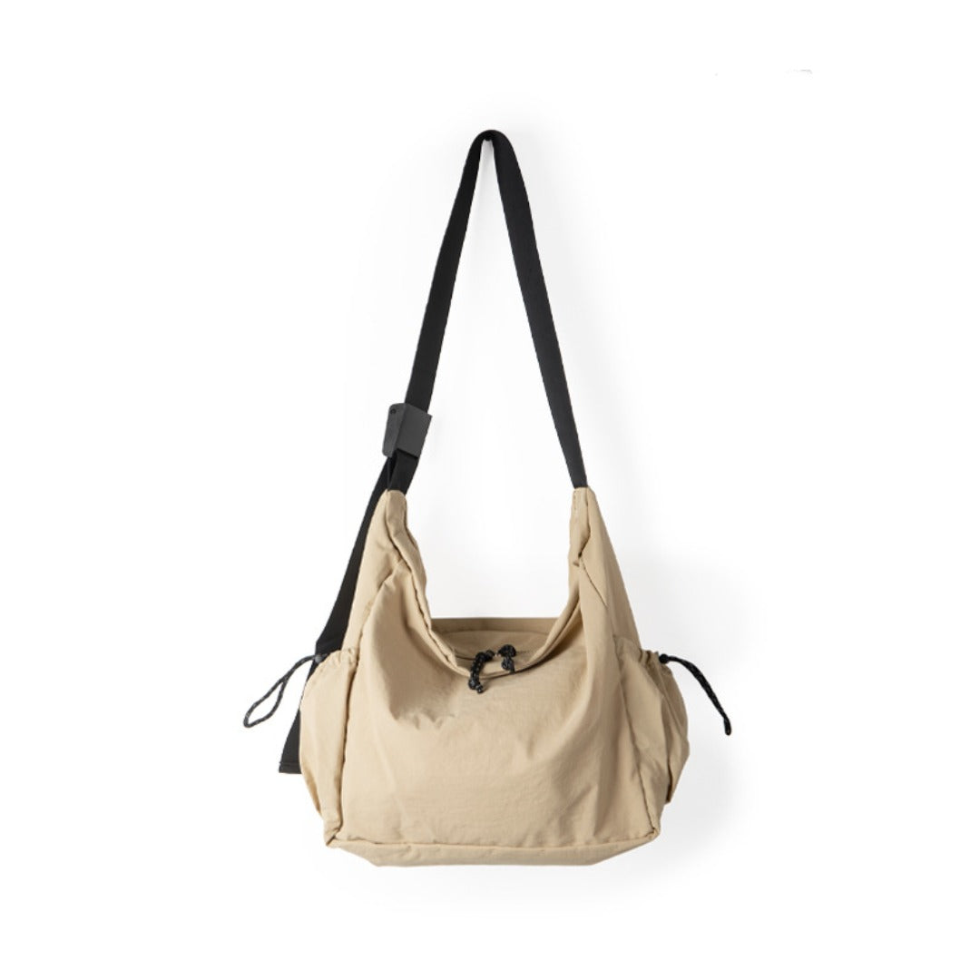 Student Versatile Casual Nylon Tote Bag Women, Design Thin and Large Capacity Shoulder Crossbody Bag,