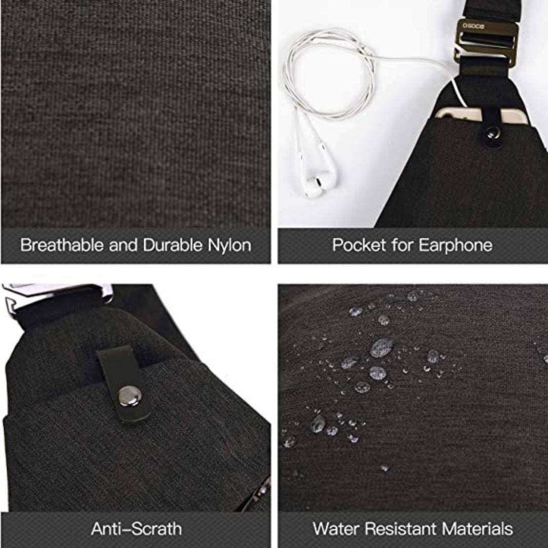 Fanny pack Crossbody bag, - Anti-theft Crossbody bag Unisex, Travel Sports Convenient Shoulder Crossbody bag