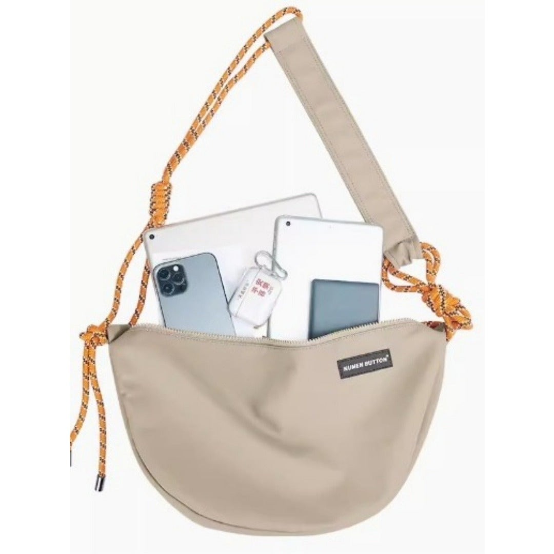 Shoulder crossbody bag unisex, large capacity student leisure crossbody bag, sports solid color small crossbody bag