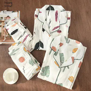 Women's Sleepwear, Maternity and Nursing Cotton Set - # BAGE211510131-NURSG