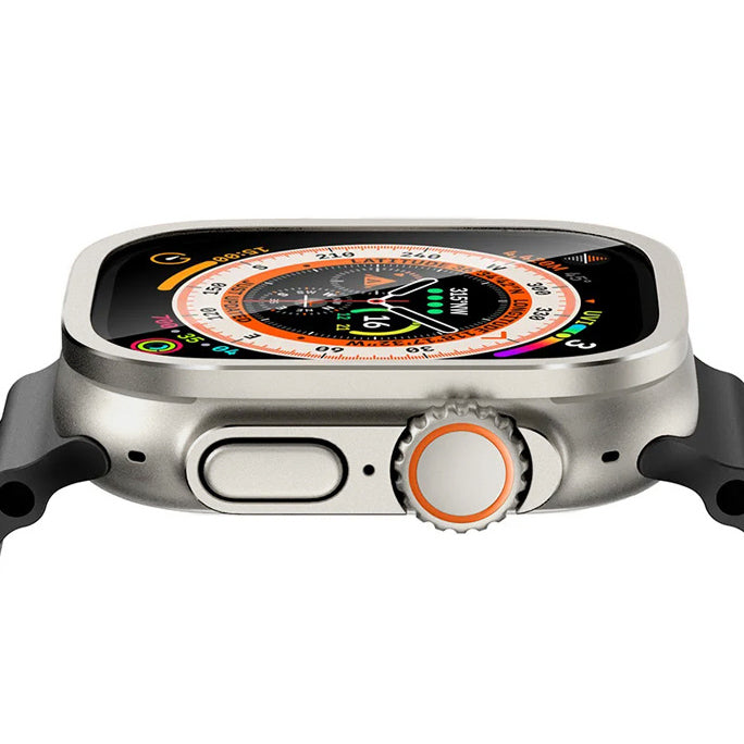 Aluminum Alloy Frame Tempered Film For Apple Watch
