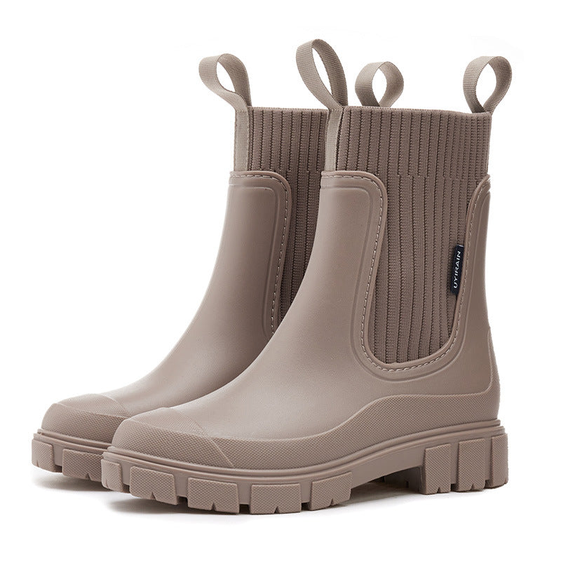 Women's Mid-Calf Waterproof Rain Boots
