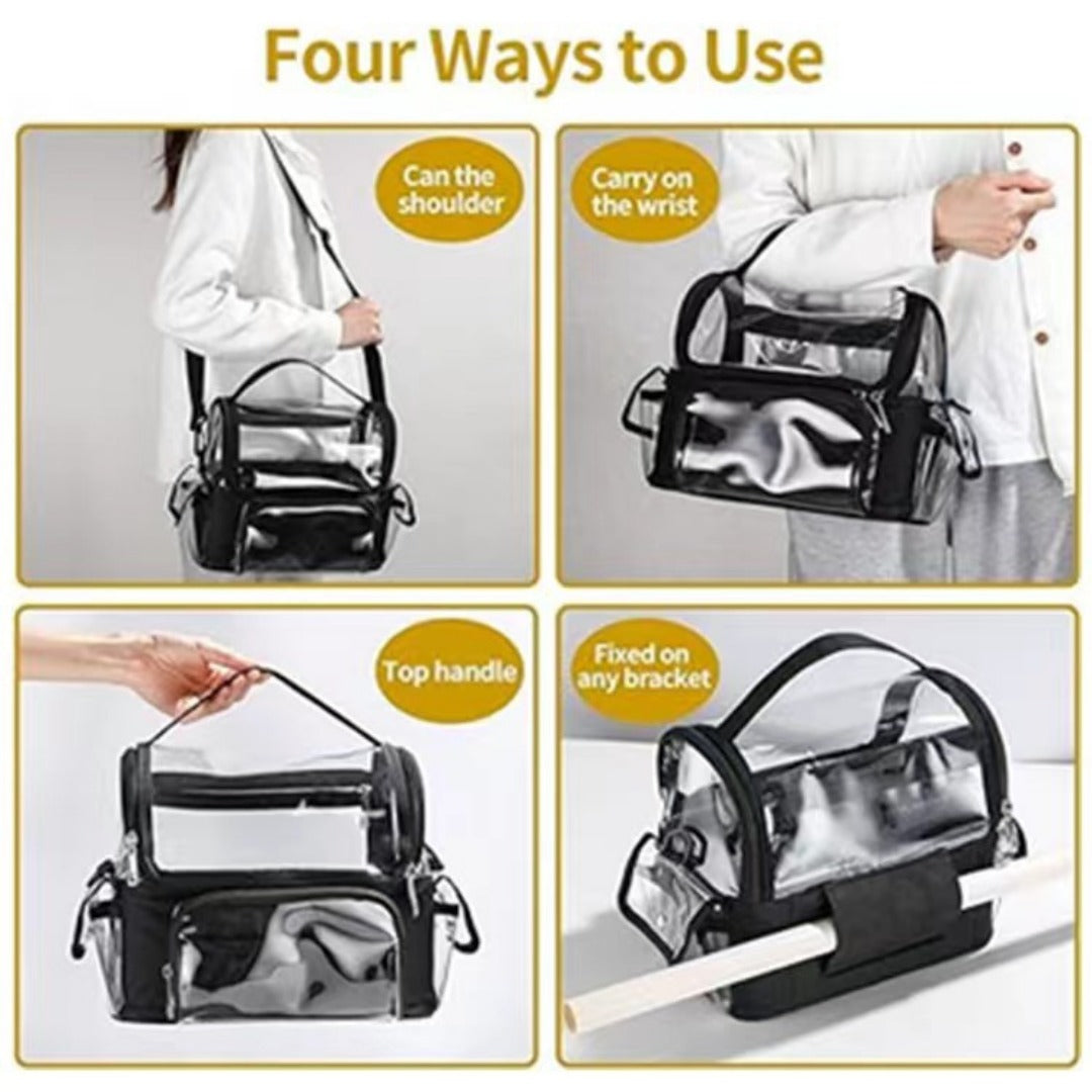 Portable vanity case transparent cosmetic bag, toilet bag storage bag, cosmetic bag transparent bag, Transparent Cosmetic Bag,