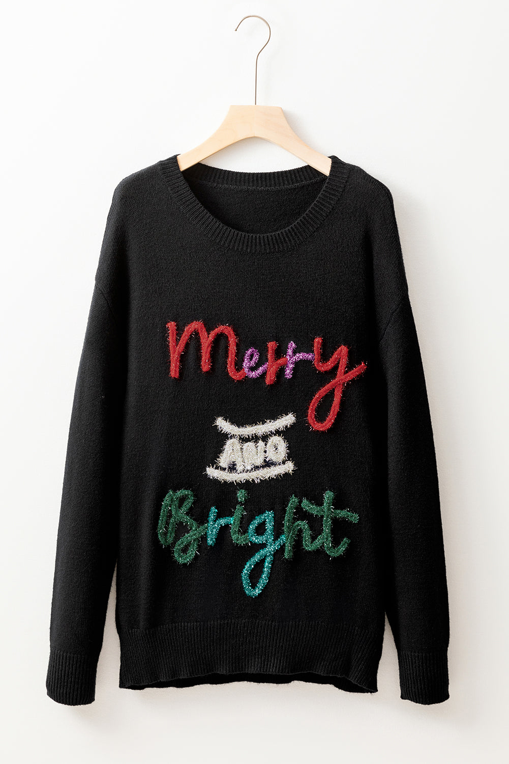 Christmas Merry and Bright Tinsel Sweater