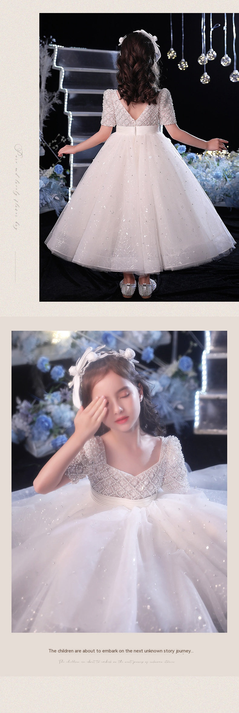 Flower Girl Wedding Dress for Kids Costume - # GIAA221410003