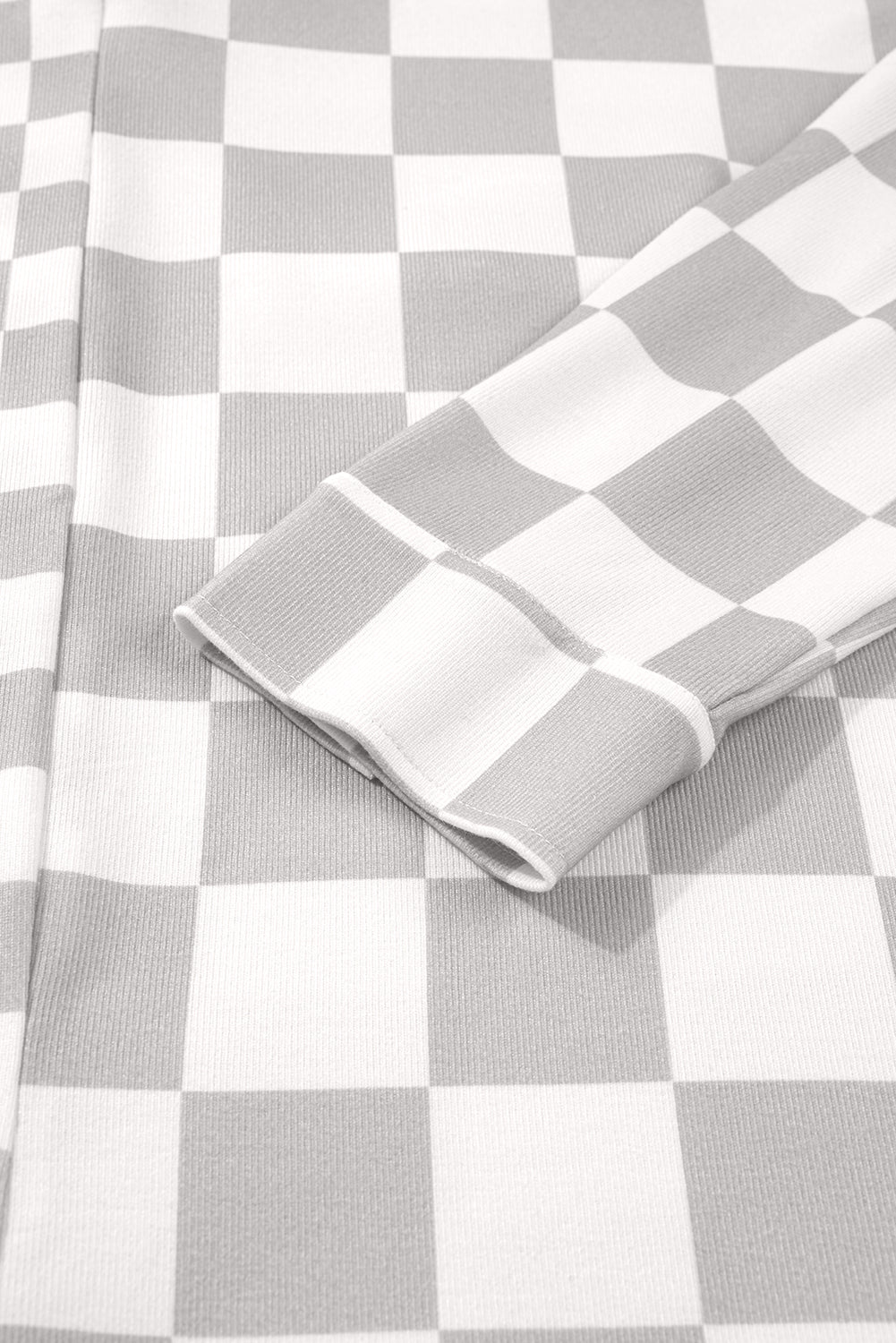 Plus Size Checker Button-Up Western Jacket