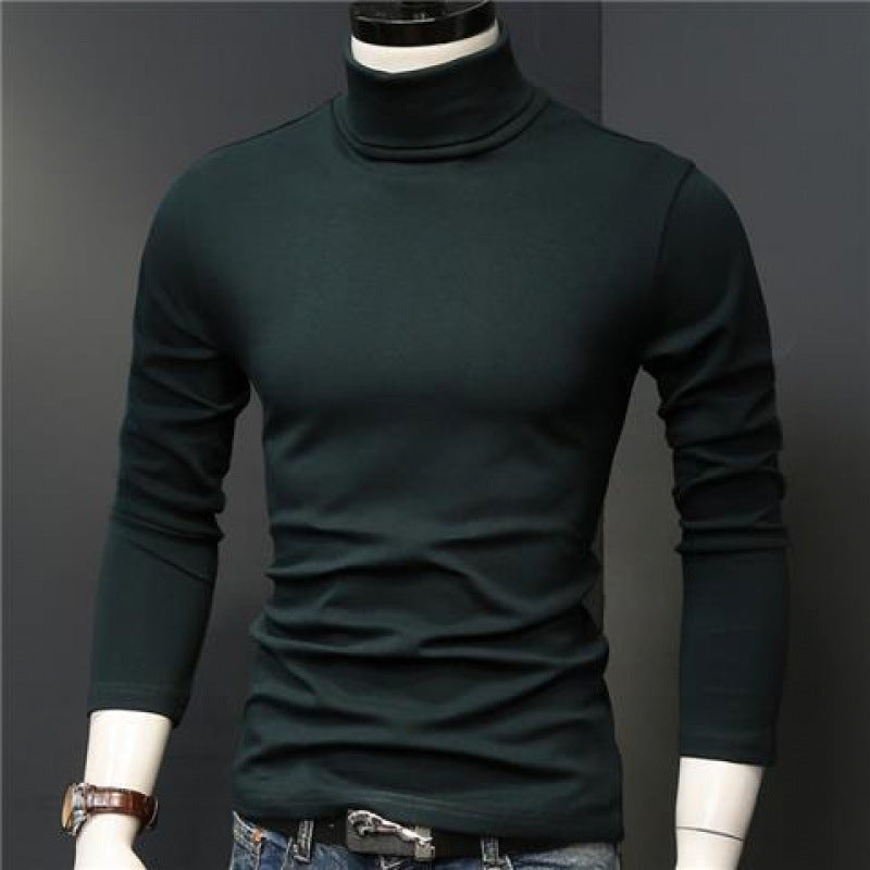 Slim-fitting high-neck base shirt