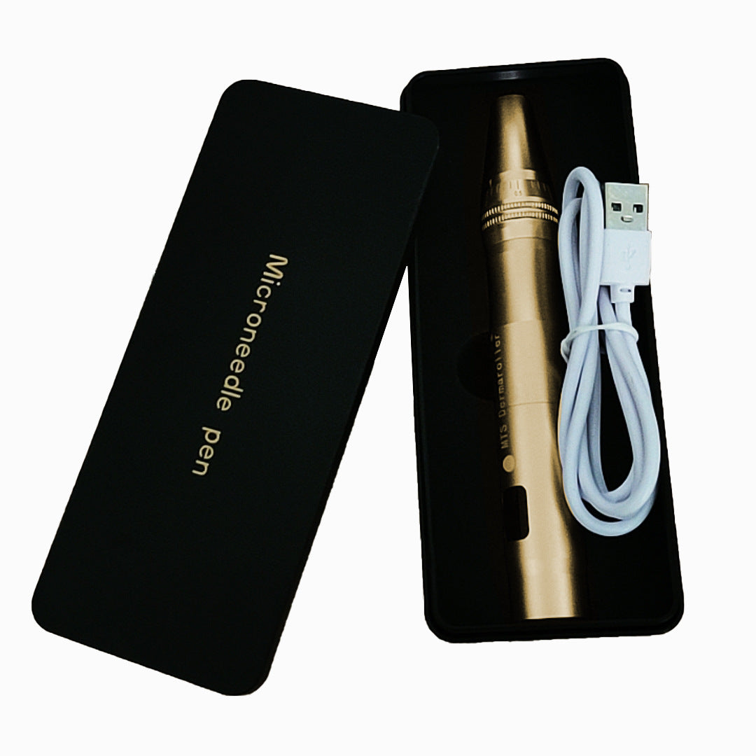 Electric microneedle beauty instrument