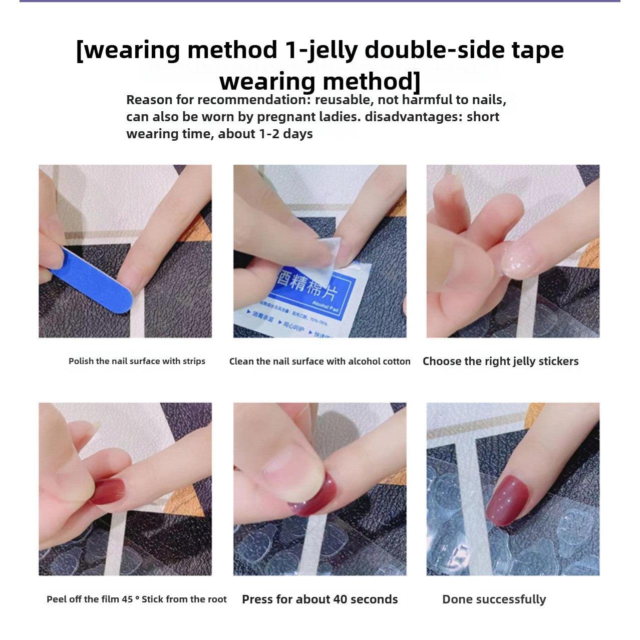 1062 Handmade Nail Wear Nail Art Reusable Press on Nails False Nails