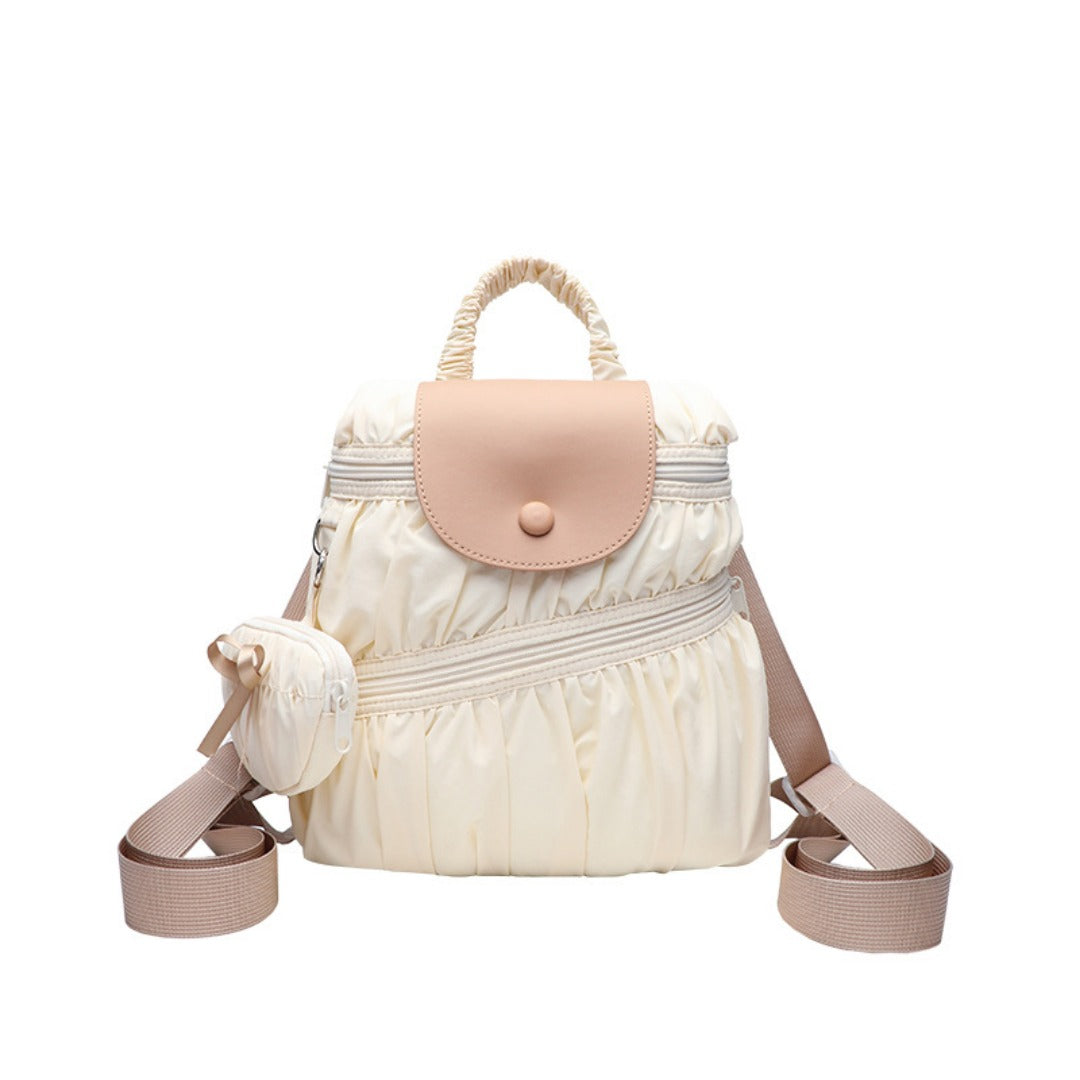 Elegant Folded Hobo Bag Ladies - Lightweight Large Capacity Shoulder Bag & Casual Cloth Crossbody Bag