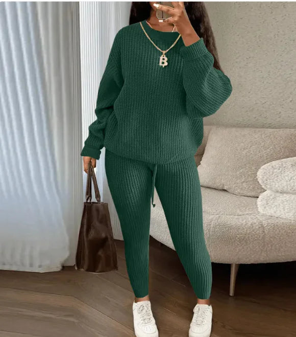 Fashionable Knitted Wool Trousers Suit - # GIAA23410010