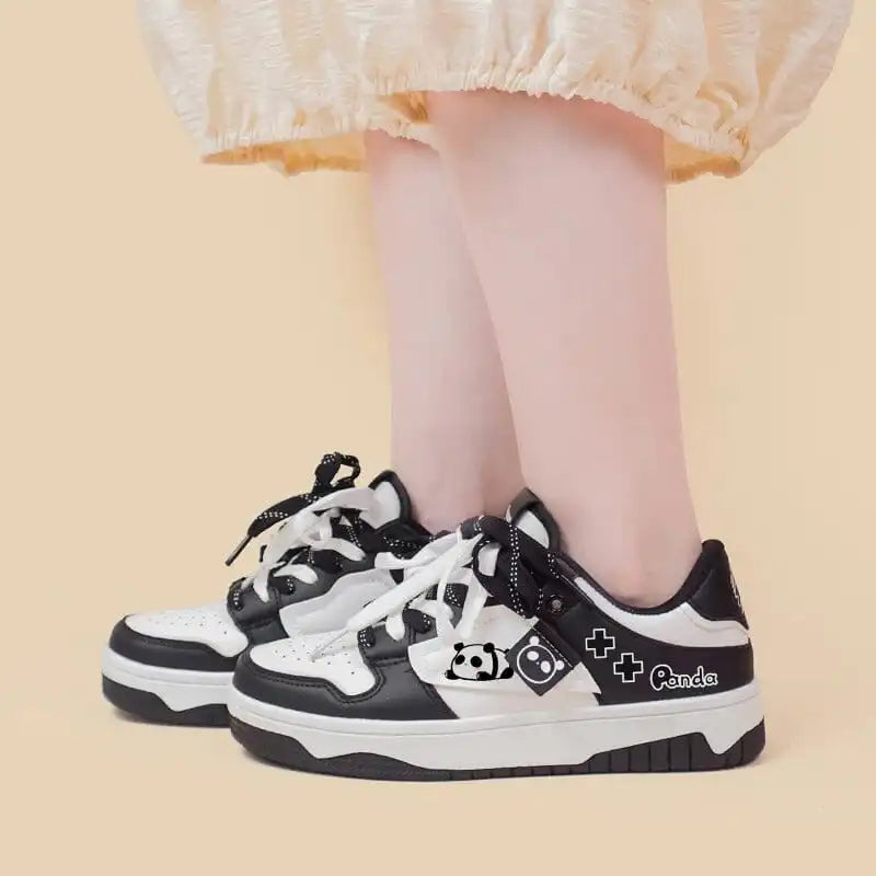 Kawaii Panda Chunky Shoes - # BOAA73510009