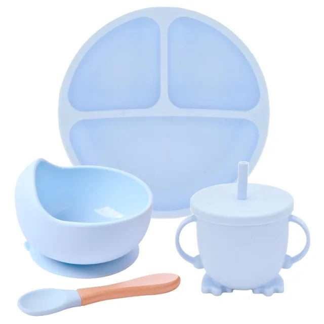 Silicone Baby Feeding Spoon Set - # BAGE21110006