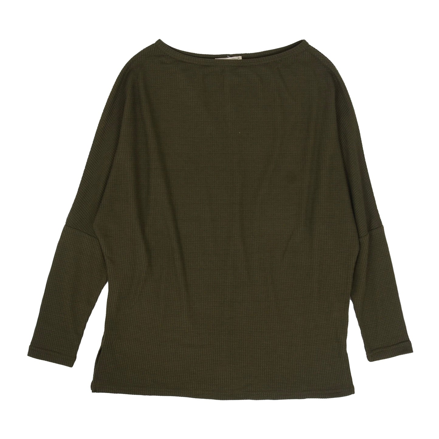 Waffle Knit Off Shoulder Oversized Sweater