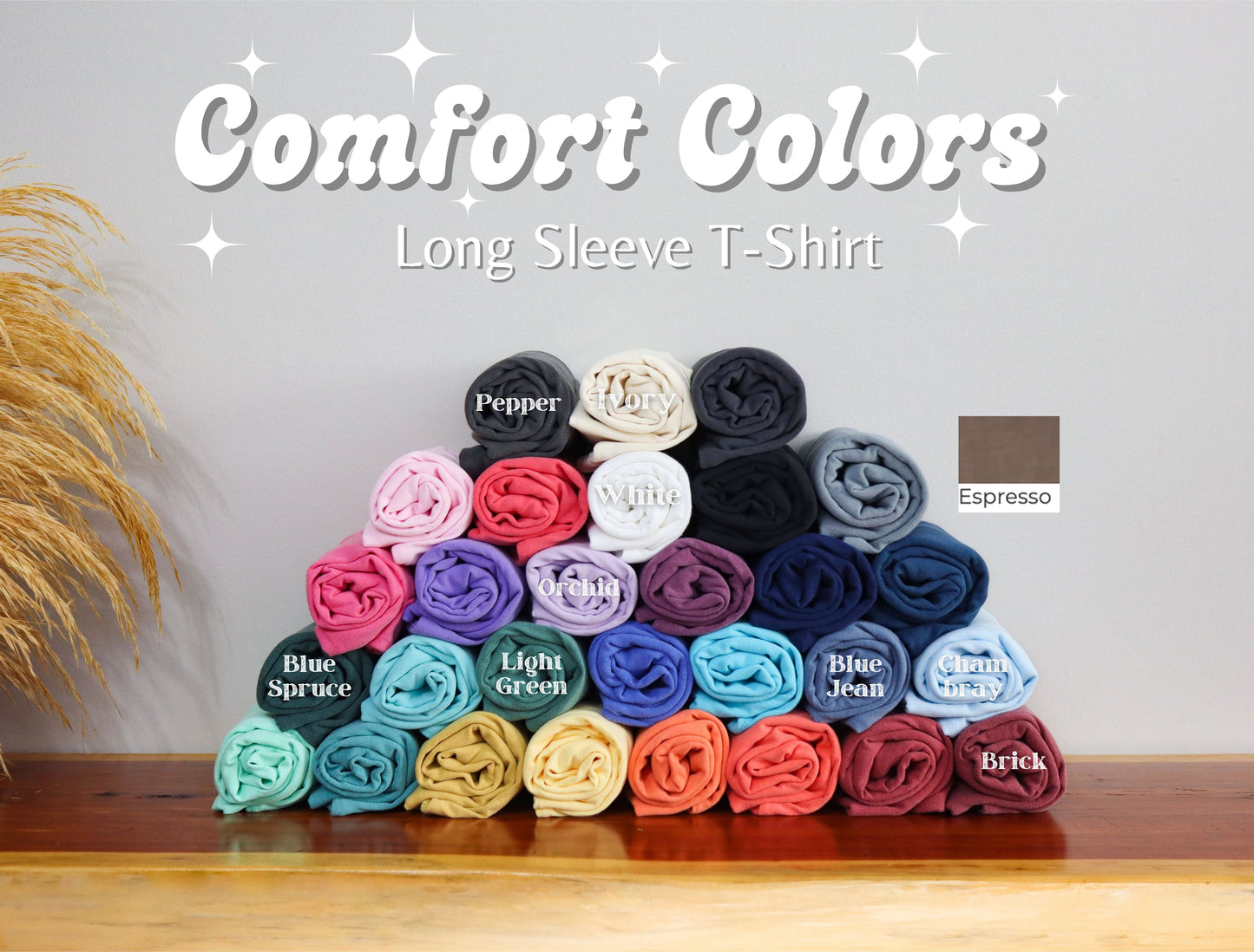 Comfort Colors He restores My Soul Psalm Christian Long Sleeve Shirt