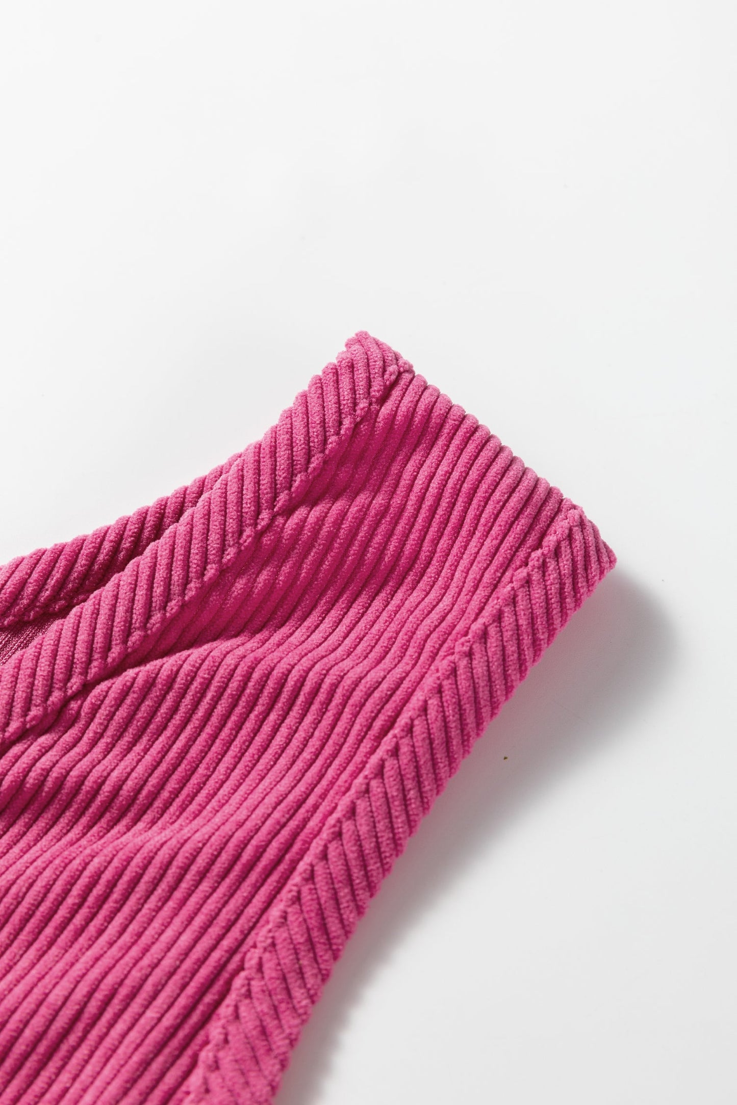 Solid Corduroy Sleeveless Pocketed Mini Dress