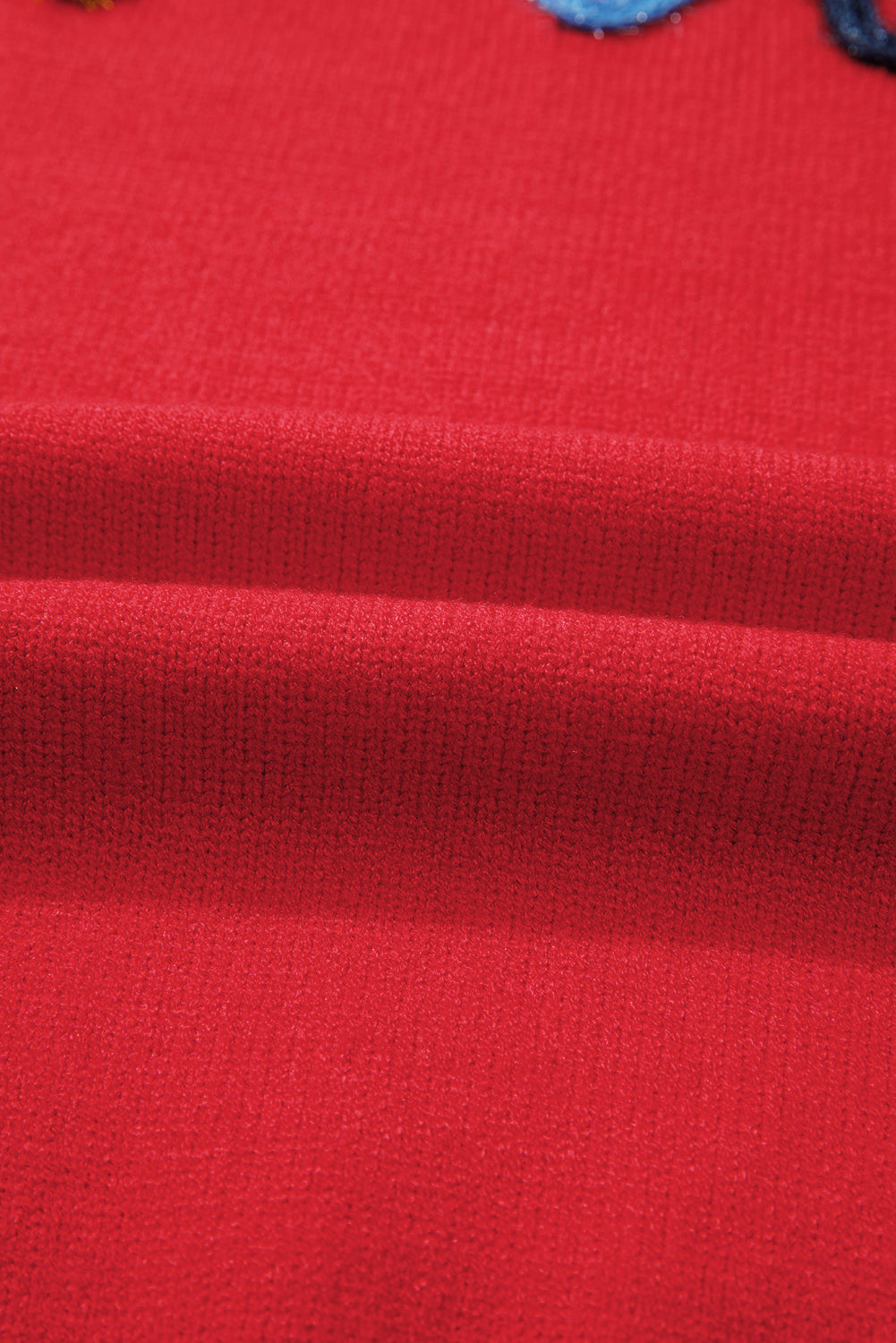 Plus Size Christmas Merry Tinsel Drop Shoulder Sweater