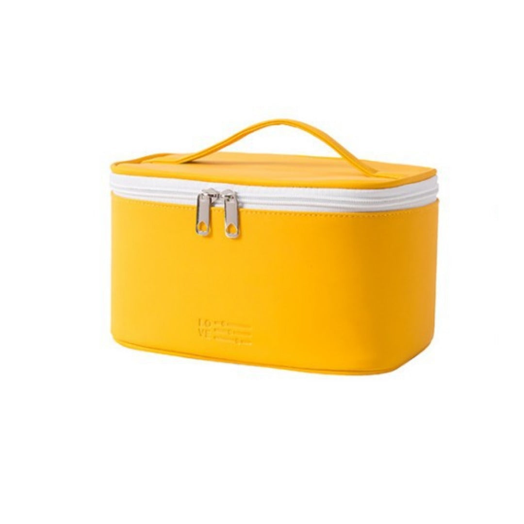 Capacity waterproof cosmetic bag, PU multi-functional cosmetic storage bag, cosmetic bag lightweight, makeup bag organizer,