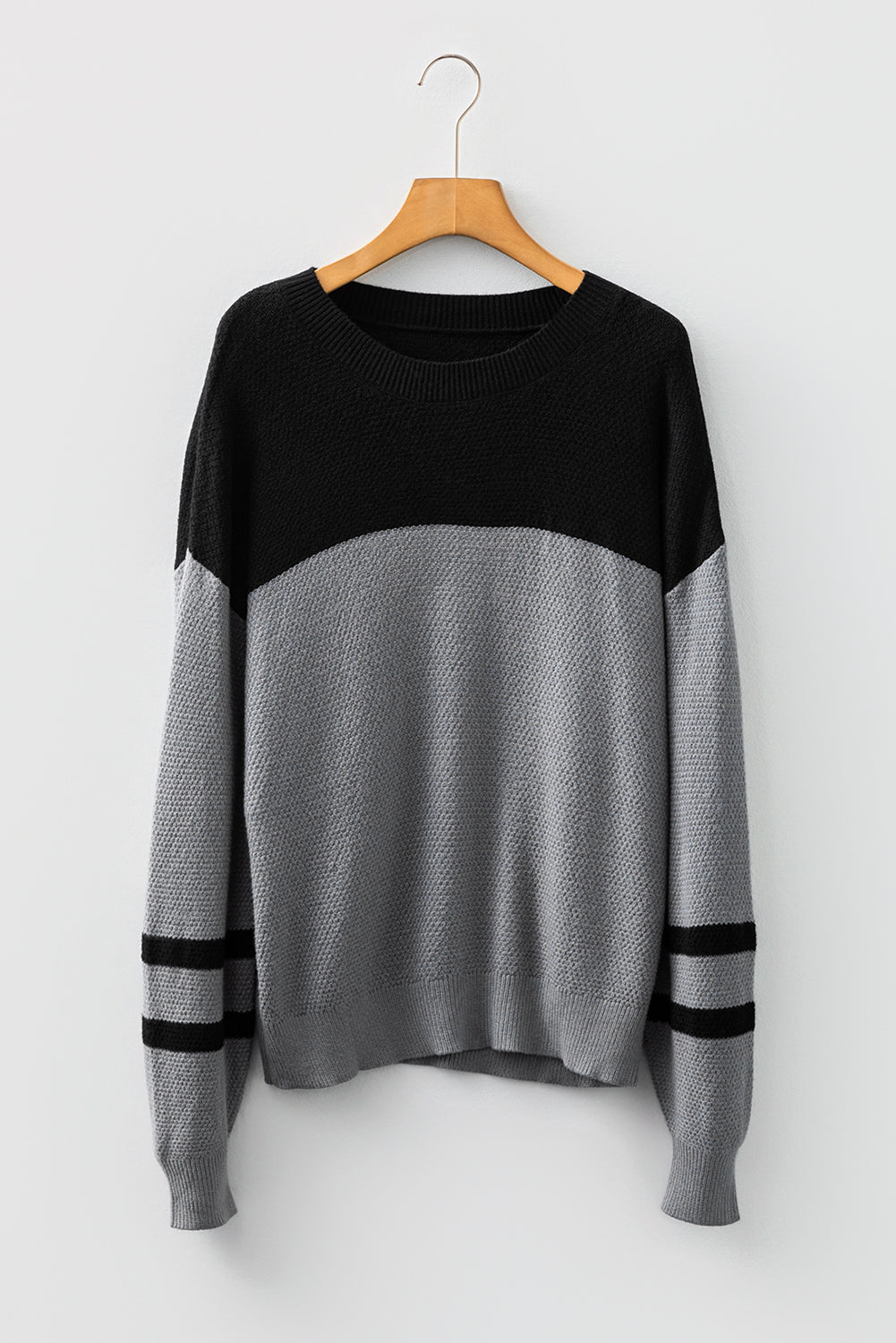 Colorblock Stripe Long Sleeve Sweater