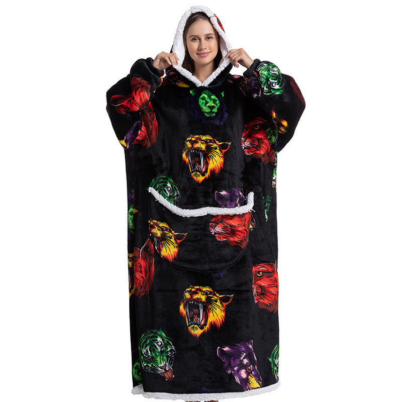Flannel Hooded Animal Pajamas