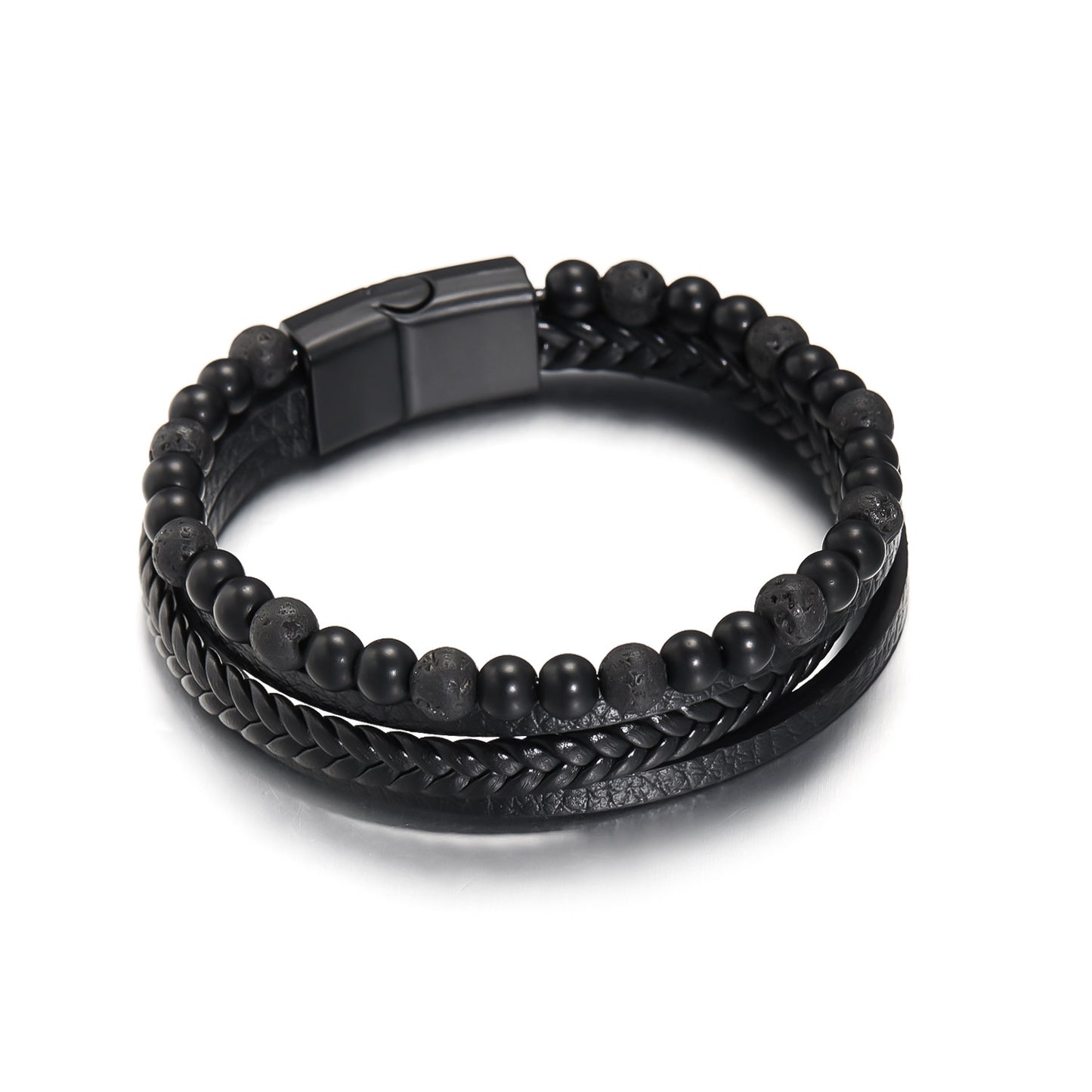 Natural obsidian bracelet