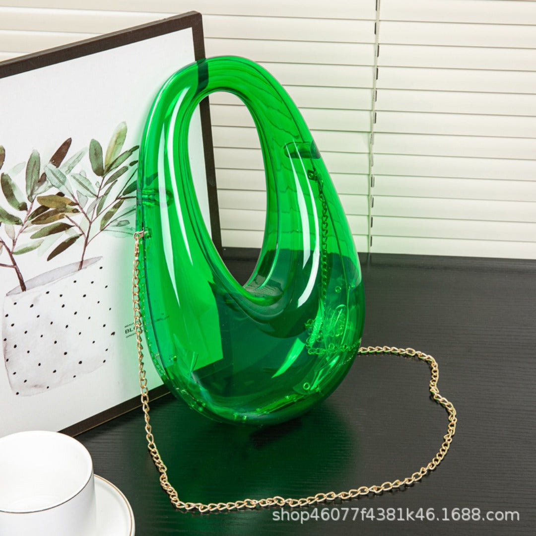 Oval Box Bag, Shell Baguette Bag, Banquet Mobile Phone Bag, Prom Bag, Party Purse, Prom Bags Clutch, Wedding Purse Evening Purse