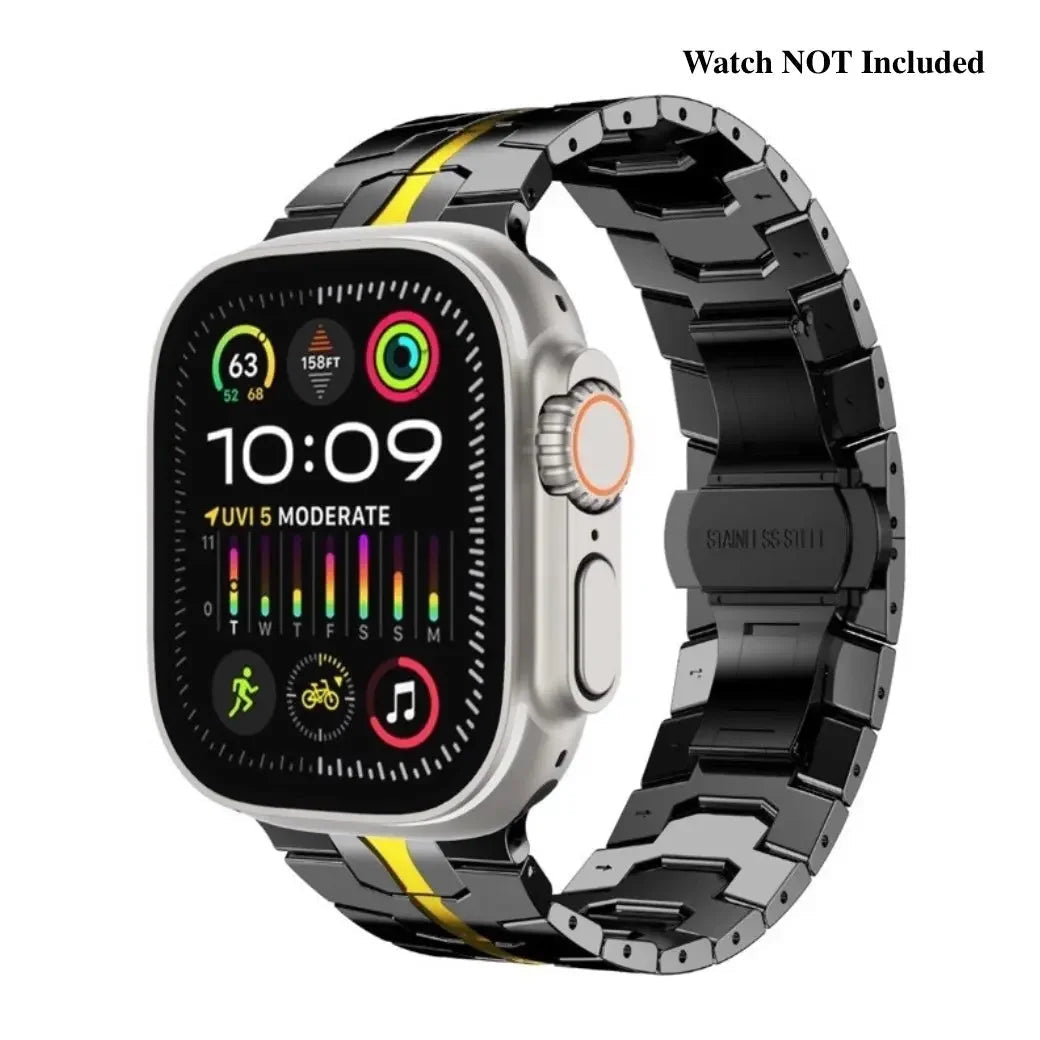 Stainless Steel Metal Watchband For Apple Watch-Ironman Version