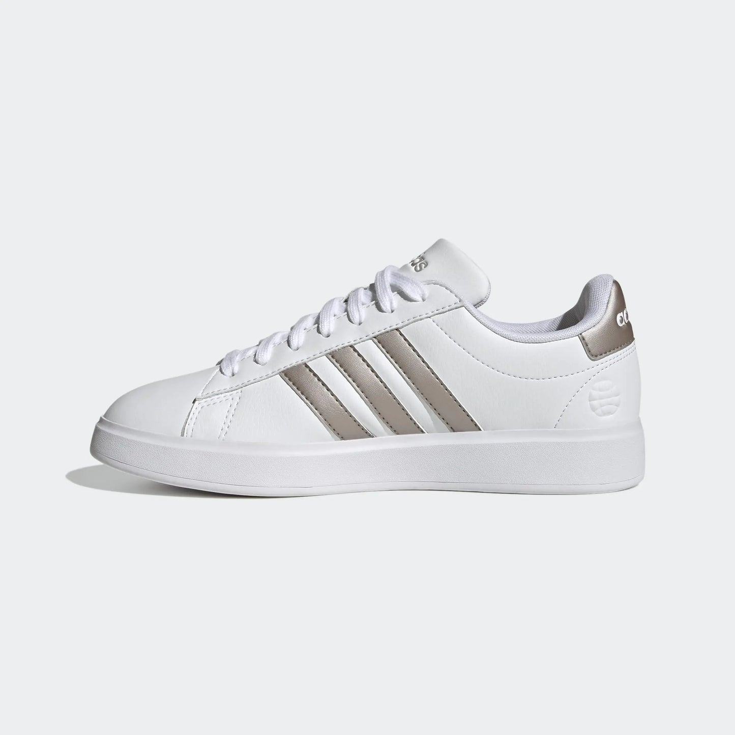 adidas Women's Sneakers 7.5 White/Platin Metallic/Platin Metallic - # GIAA73710001